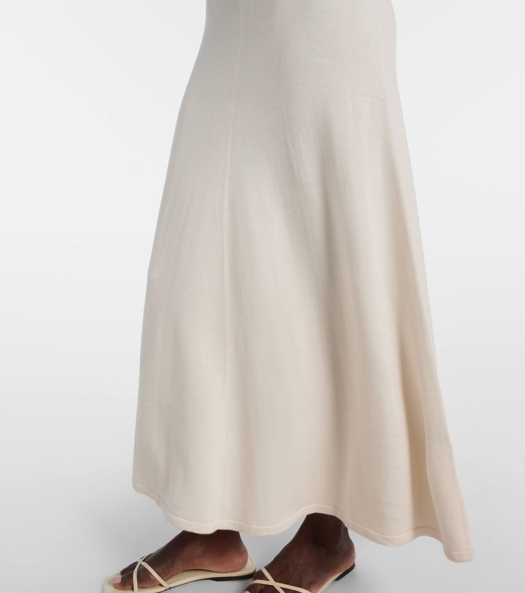 Lenore knitted wool and silk midi dress - 5