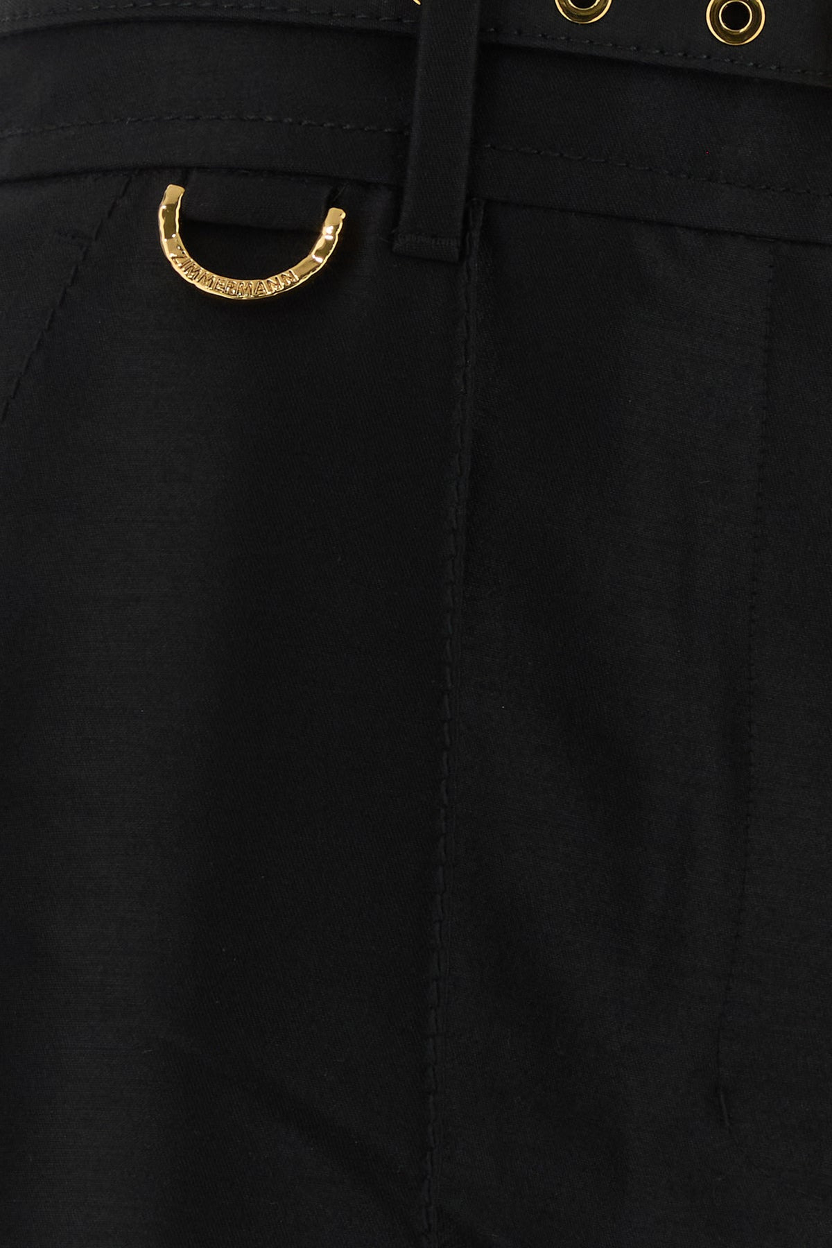 Black wool blend Hypnotic flared pant - 3