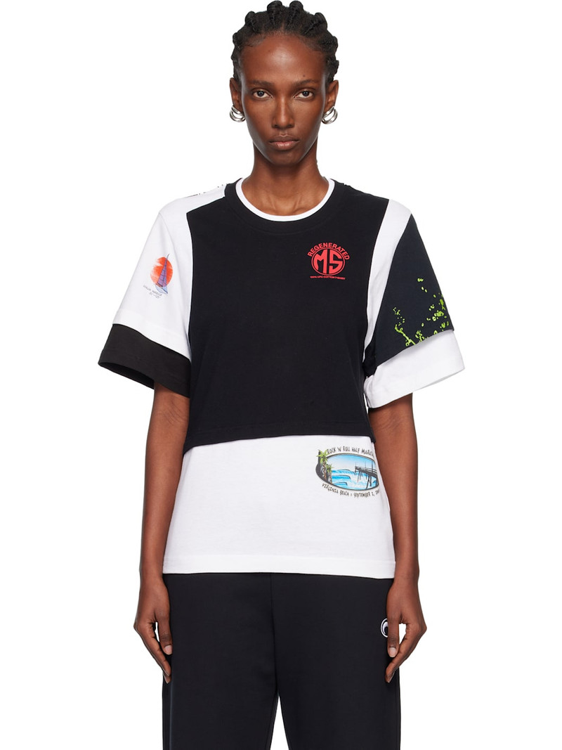Regenerated Graphic Jersey Layered T-shirt 1