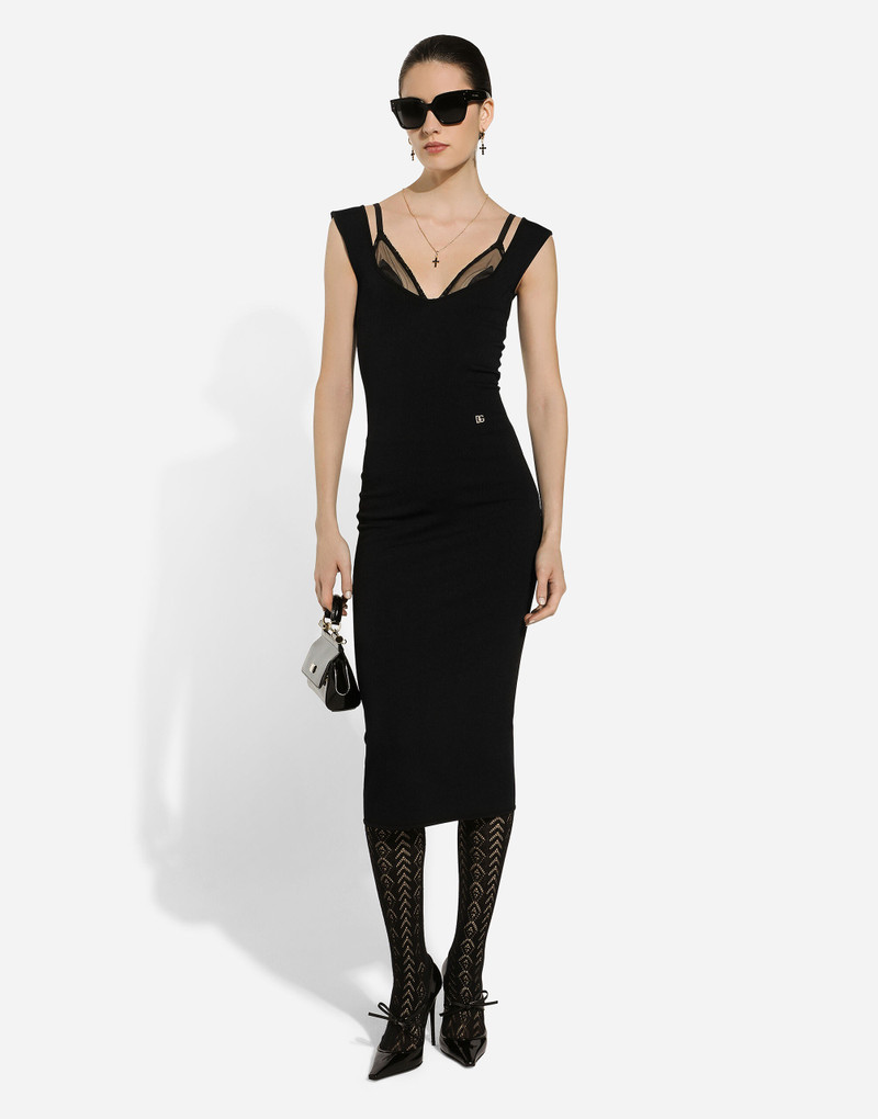 Dolce & Gabbana Sleeveless viscose knit dress outlook