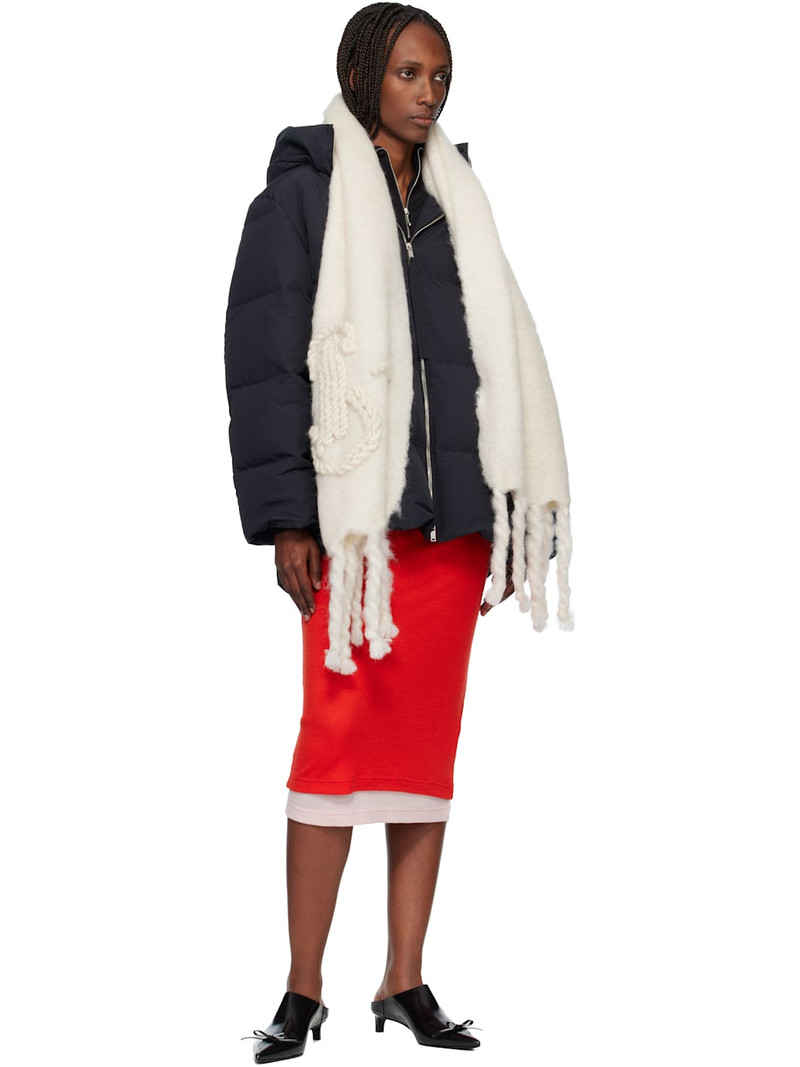 Jil Sander Off-White Mohair Scarf outlook