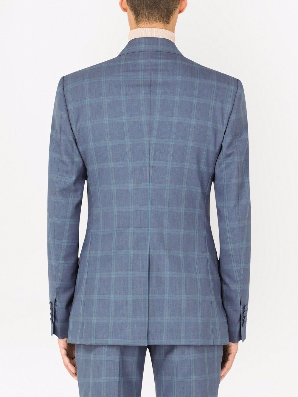 Sicily-fit double-breasted checked suit - 4