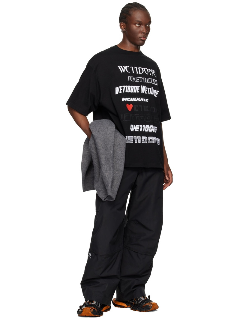 We11done Black 'LOVE WE11DONE' T-Shirt outlook