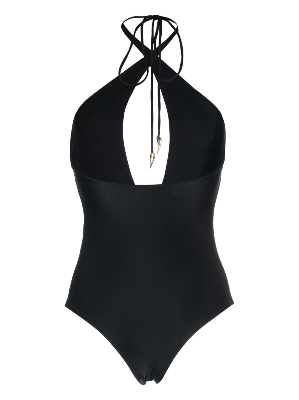 halterneck cut-out swimsuit - 2