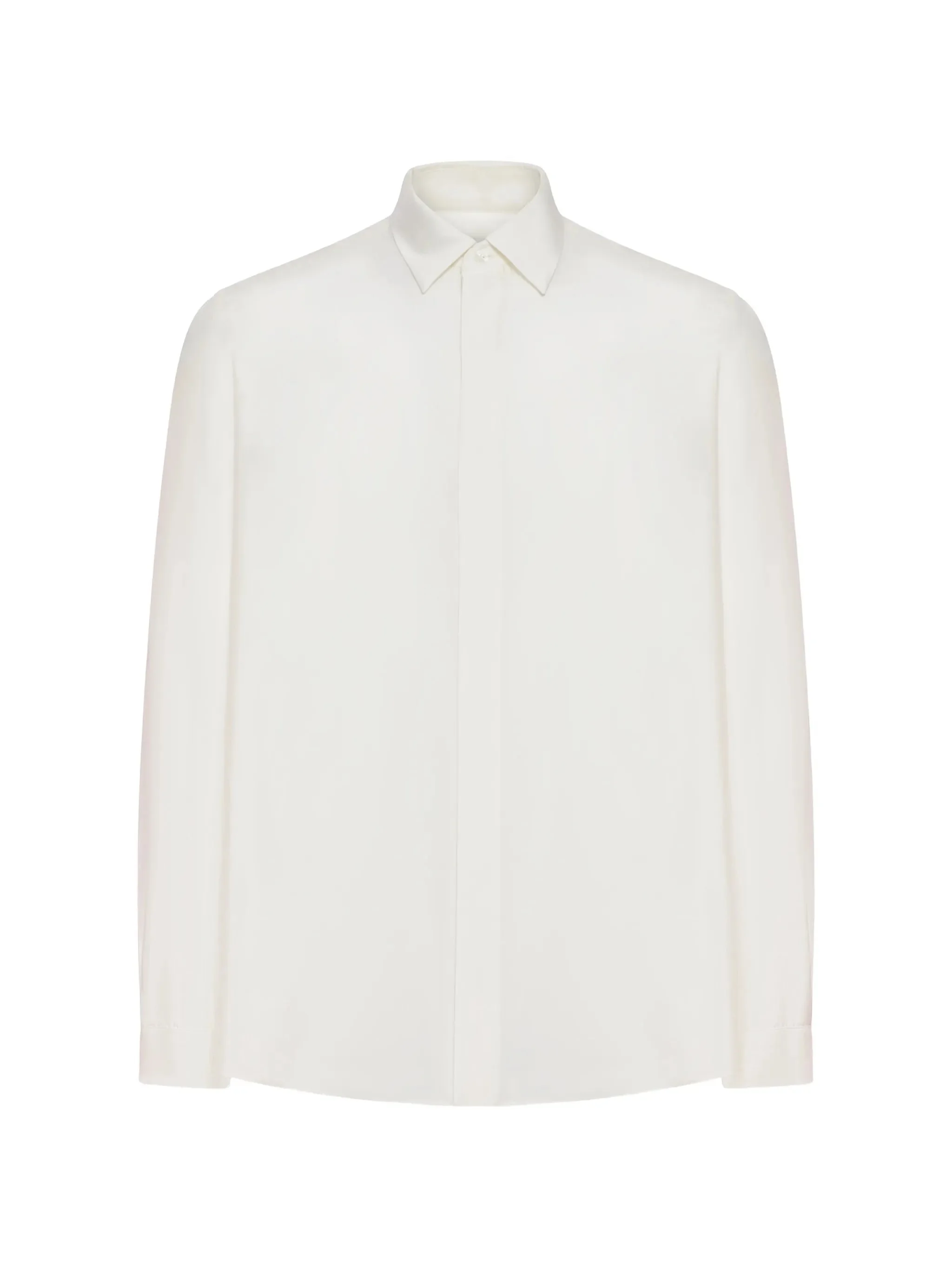 Lardini Hidden Buttoning Silk Shirt - 1