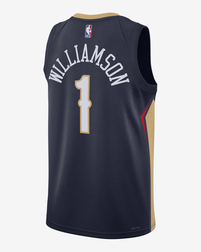 Nike New Orleans Pelicans Icon Edition 2022/23 Nike Men's Dri-FIT NBA Swingman Jersey outlook