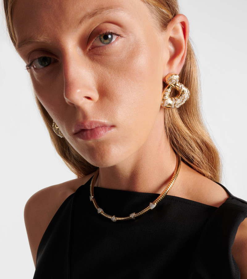 Marina B Trisolina 18kt gold necklace with diamonds outlook