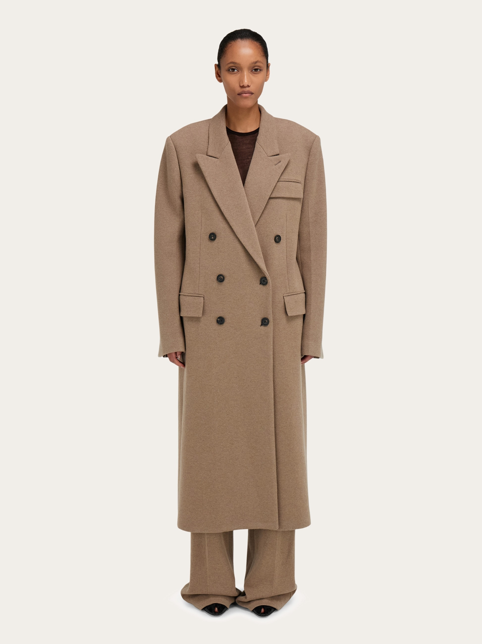 Oversize coat in jersey - 2