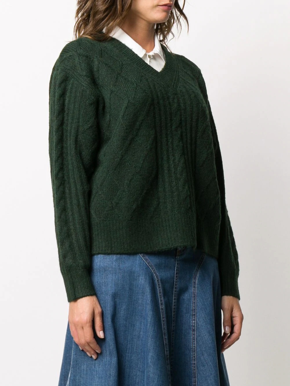 cable-knit jumper - 3