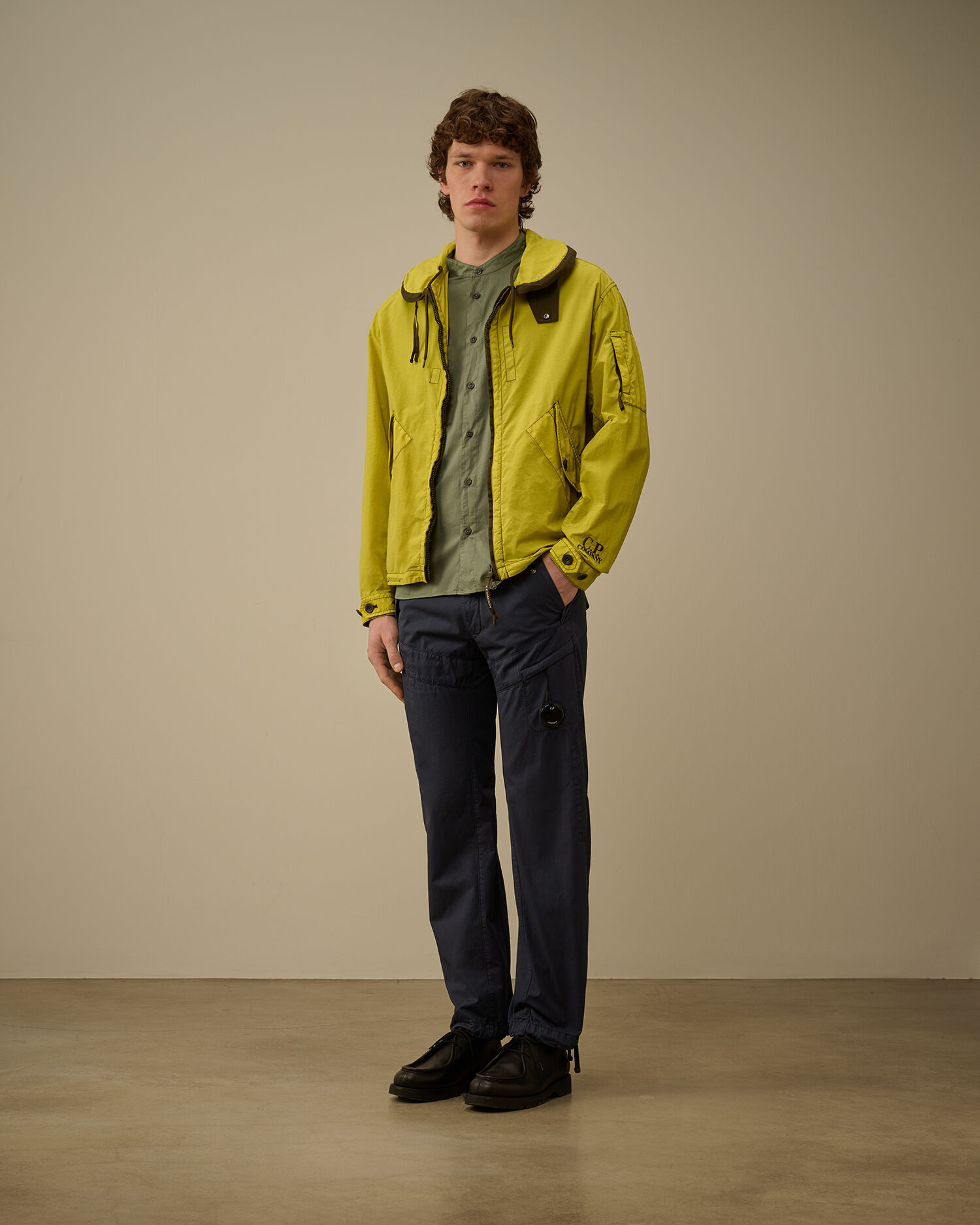 Light Mussola Banded Collar Shirt - 2