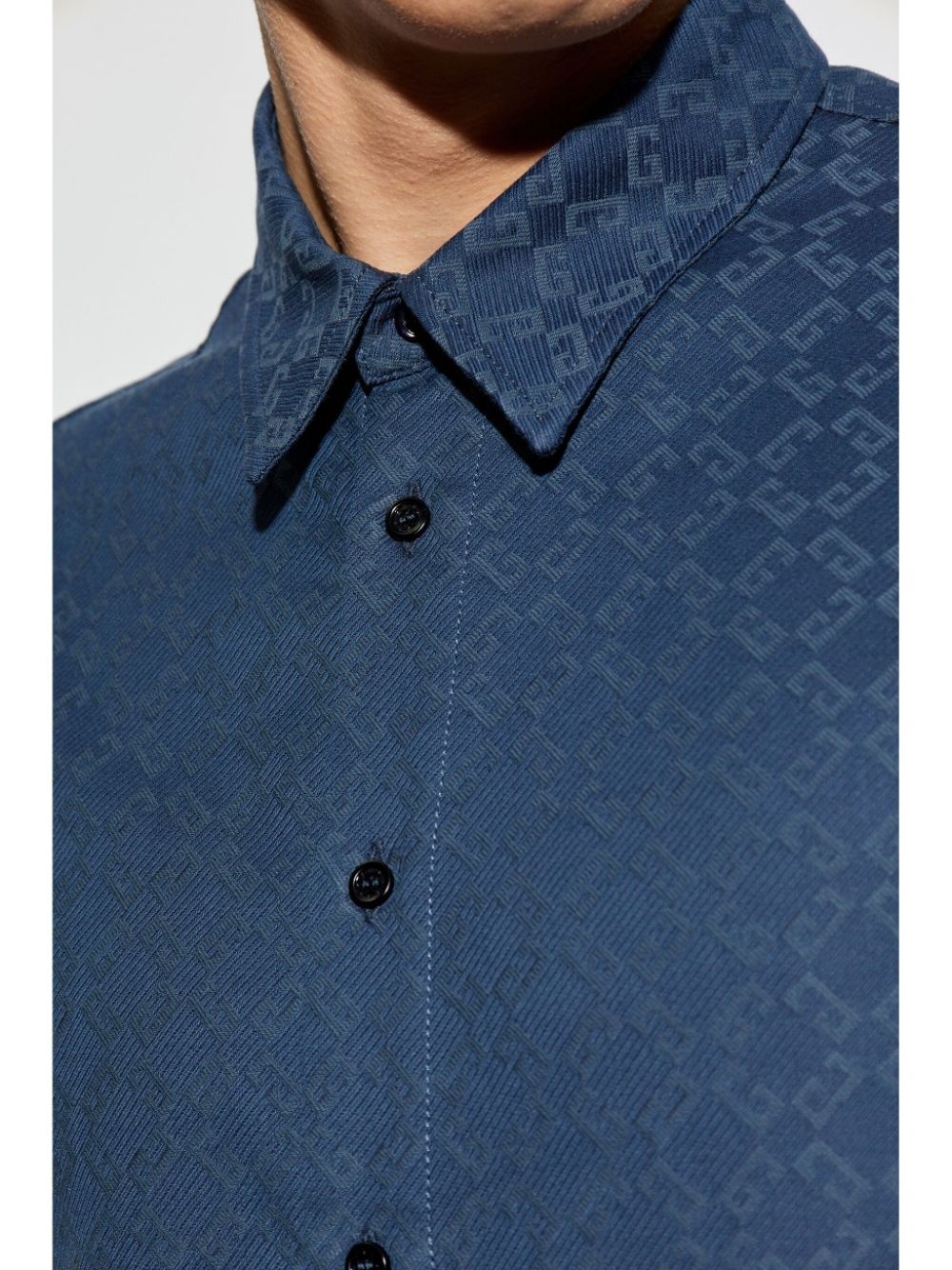 monogram-pattern shirt - 5
