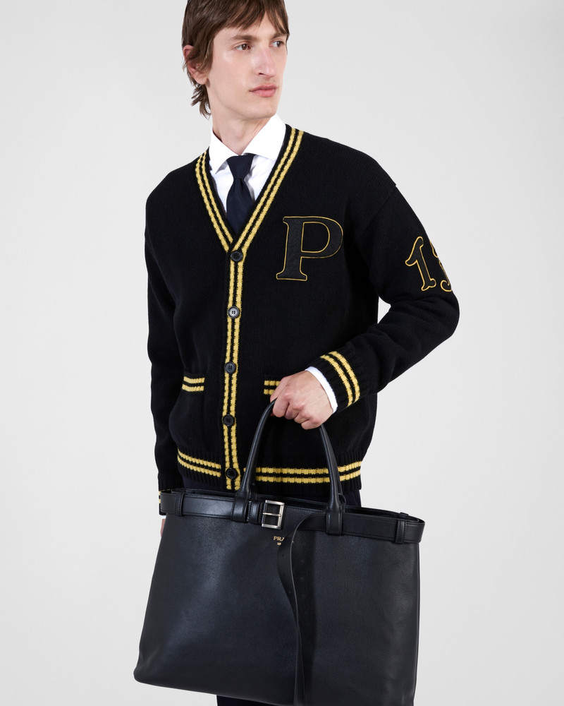 양모와 캐시미어 카디건 패치 3