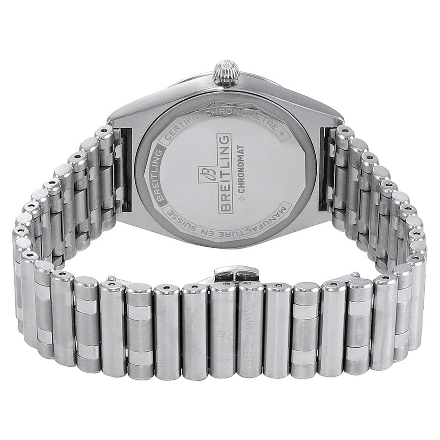 Breitling Quartz Chronomat Diamond White Dial Ladies Watch A77310591A1A1 - 3