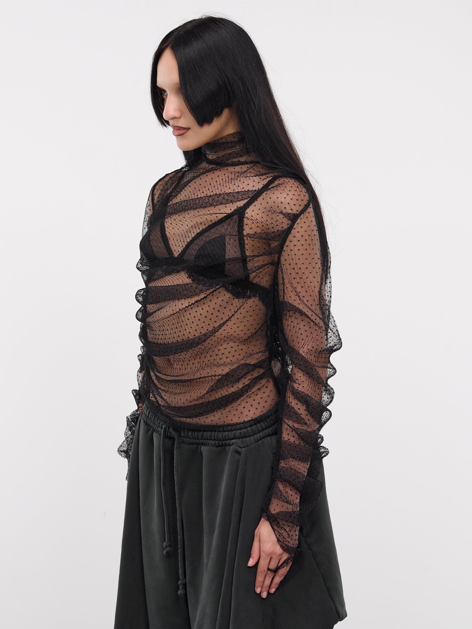 Draped Tulle Top - 2