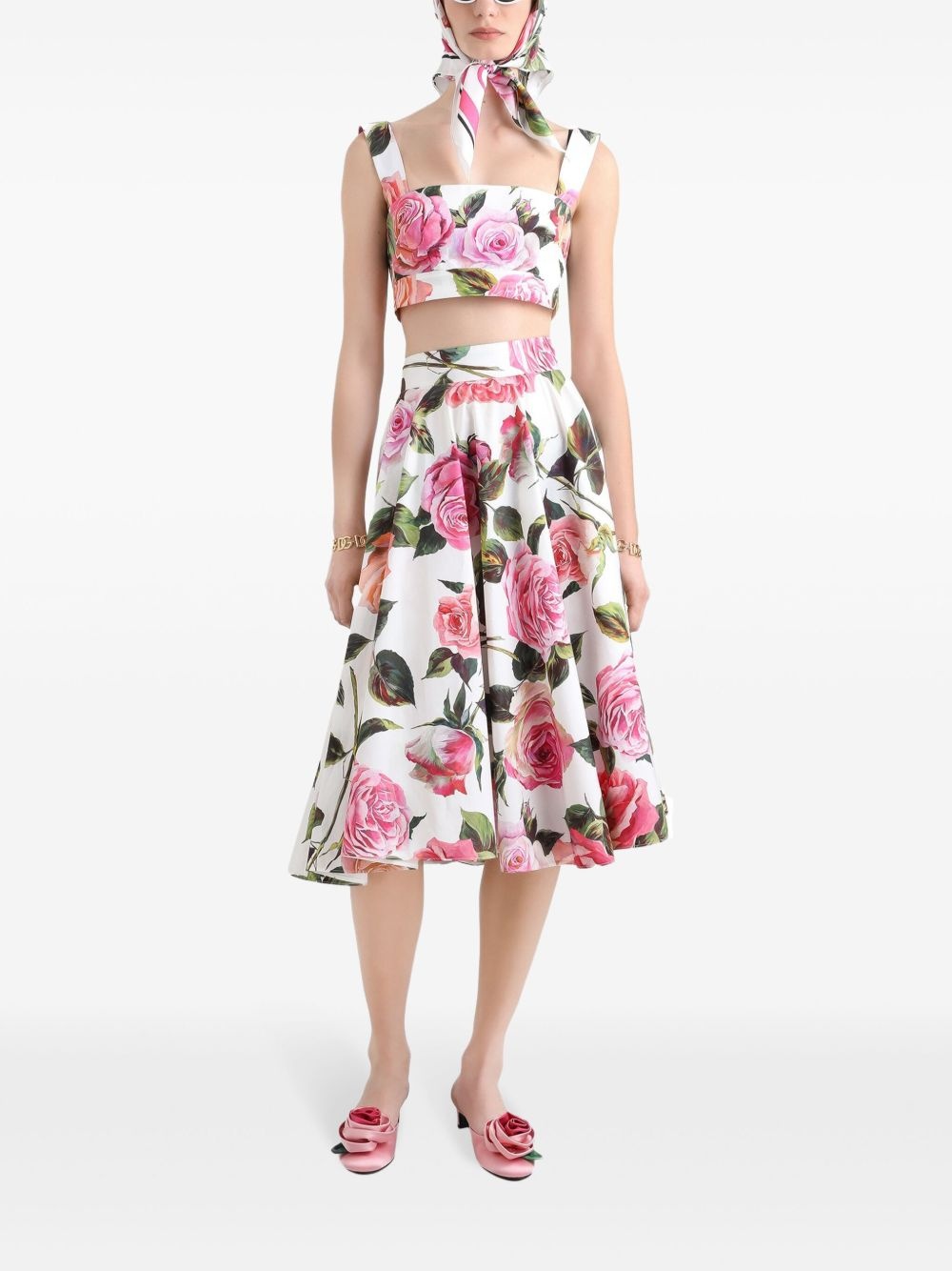 Floral crop top - 2