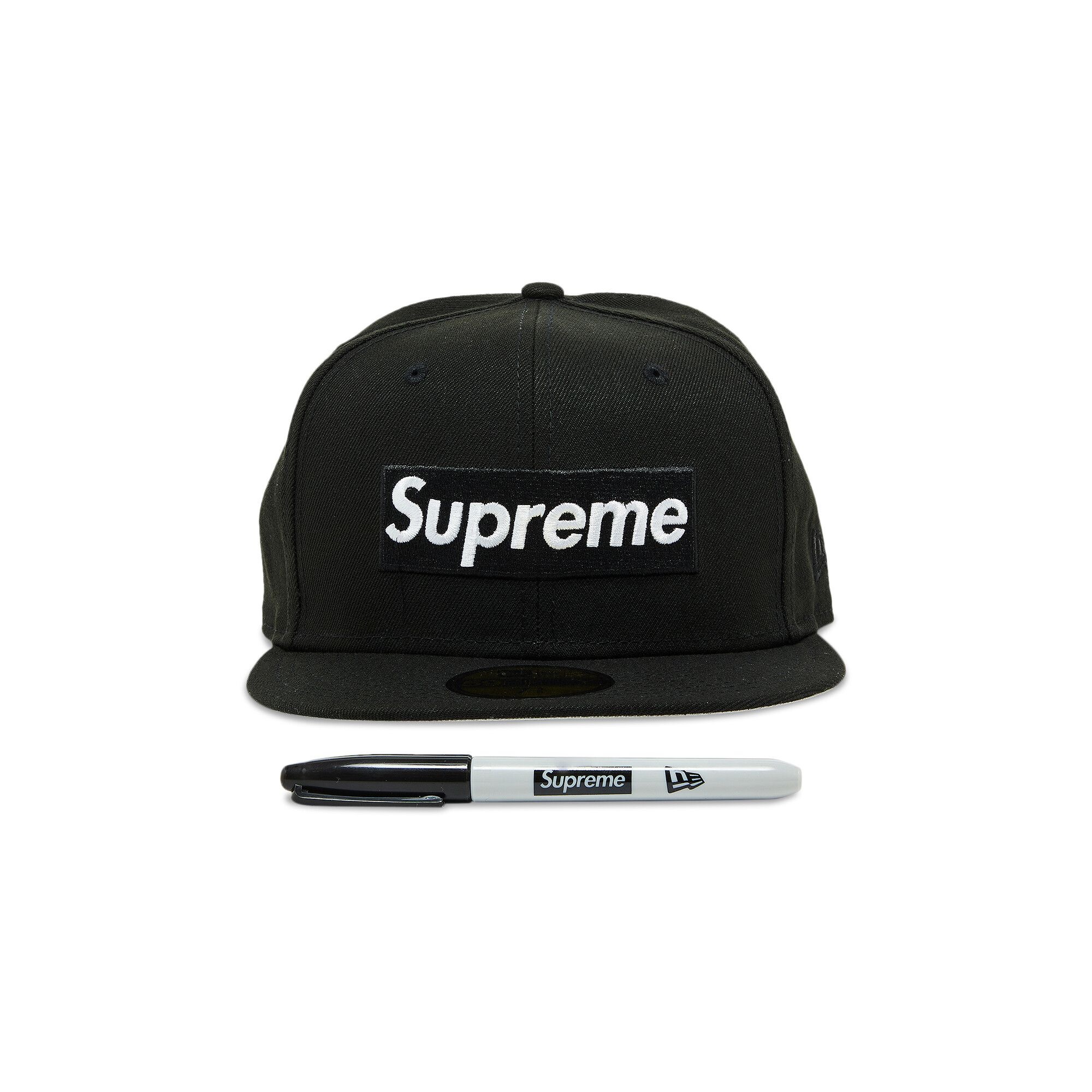 Supreme Sharpie Box Logo New Era 'Black' - 1