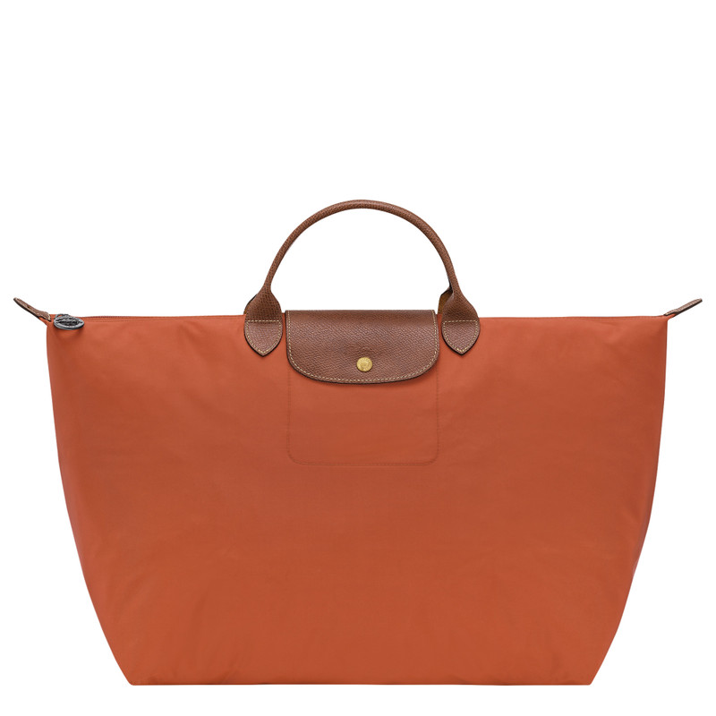 Le Pliage Original L Travel bag Brick - Recycled canvas 1