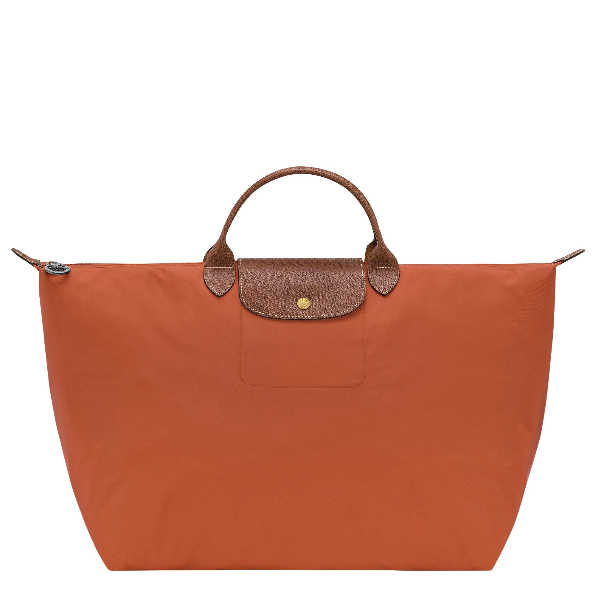 Le Pliage Original L Travel bag Brick - Recycled canvas - 1