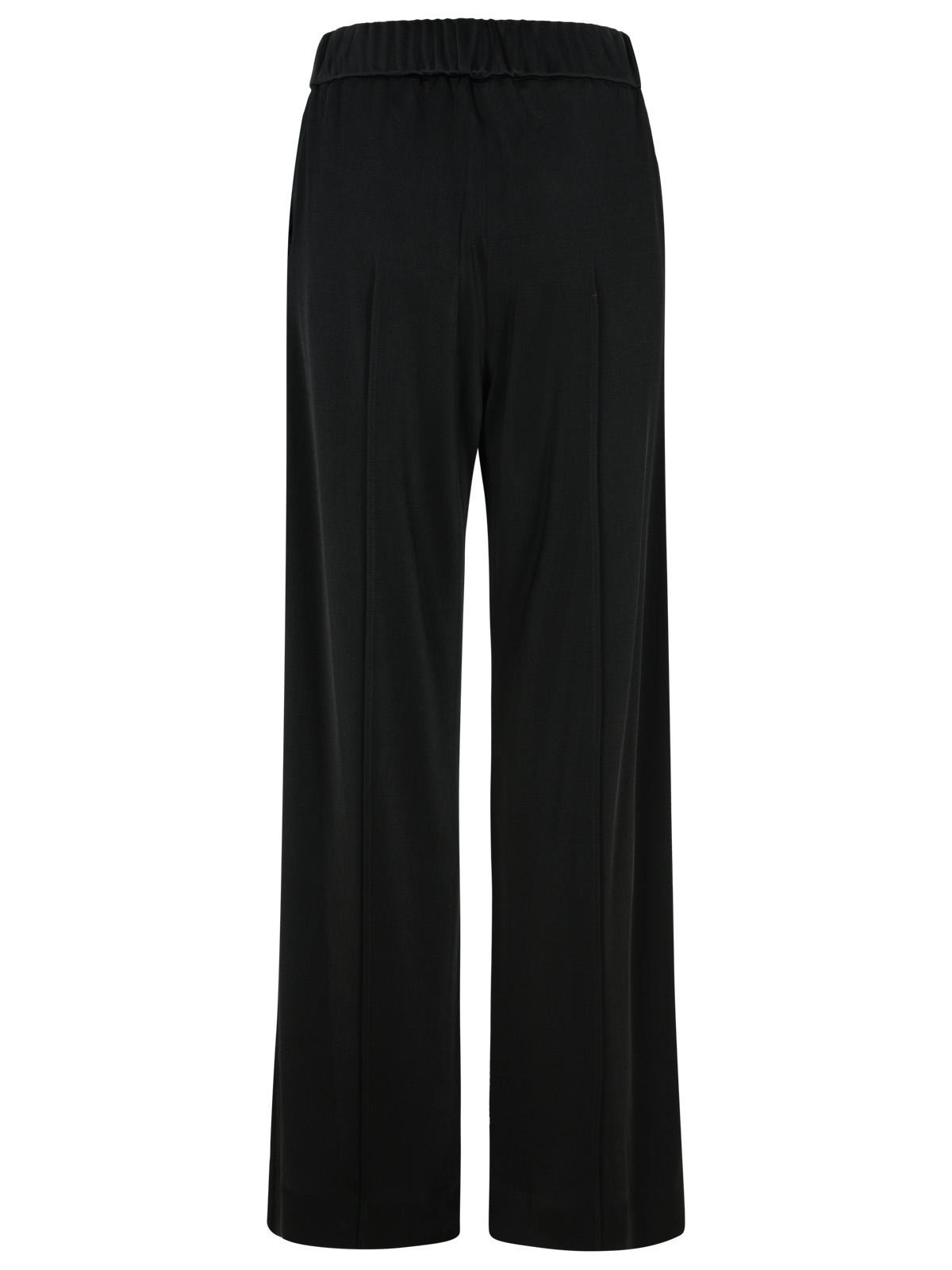 Jil Sander Black Viscose Trousers Women - 3