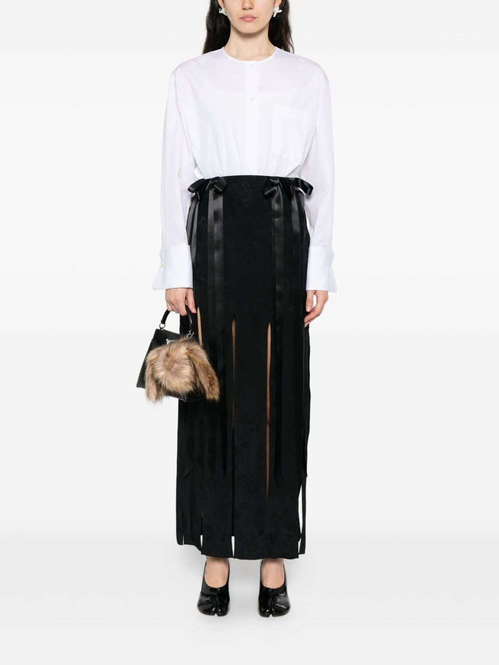 bow-details midi skirt - 2