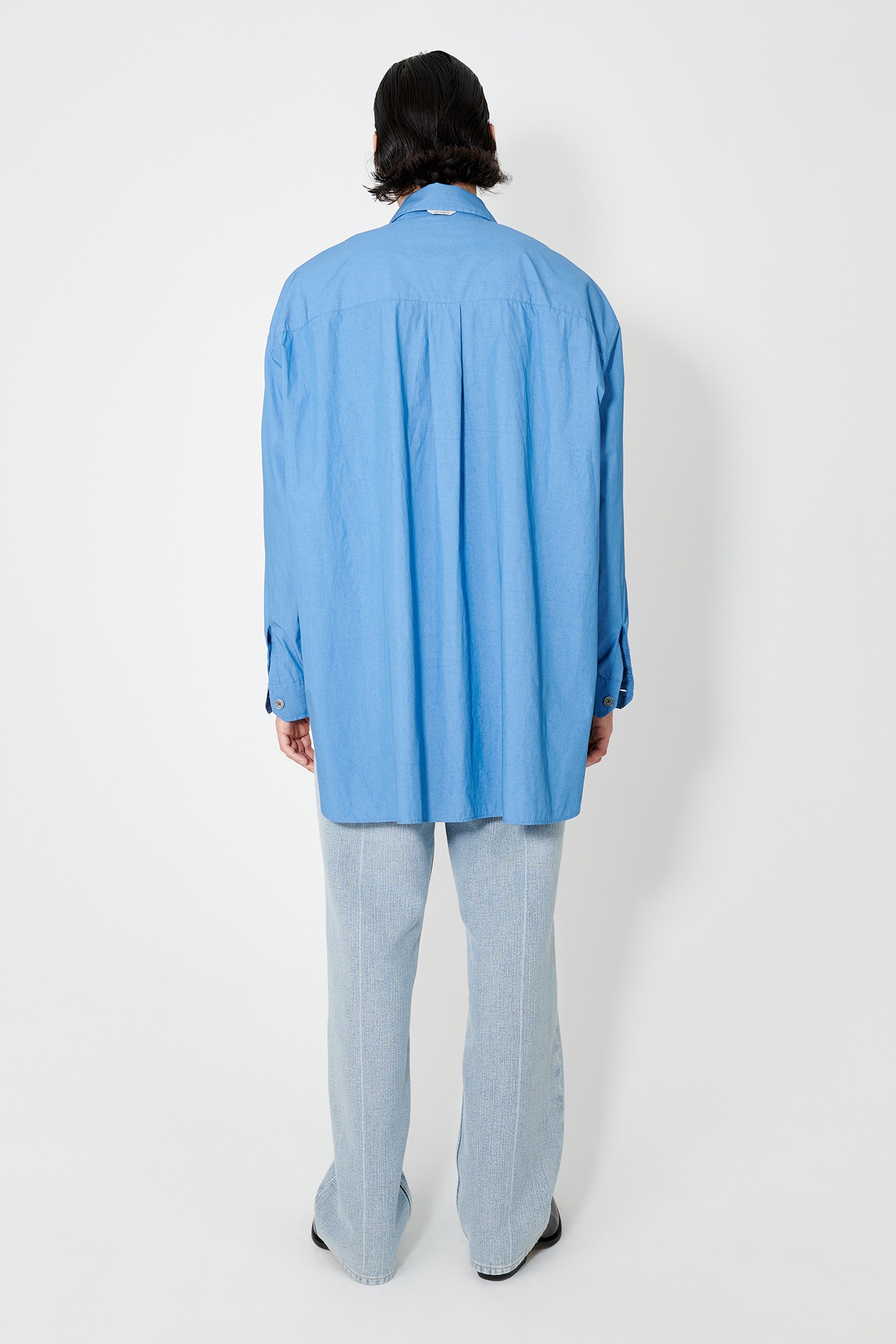 Popover Shirt Antique Blue Parachute Poplin - 6