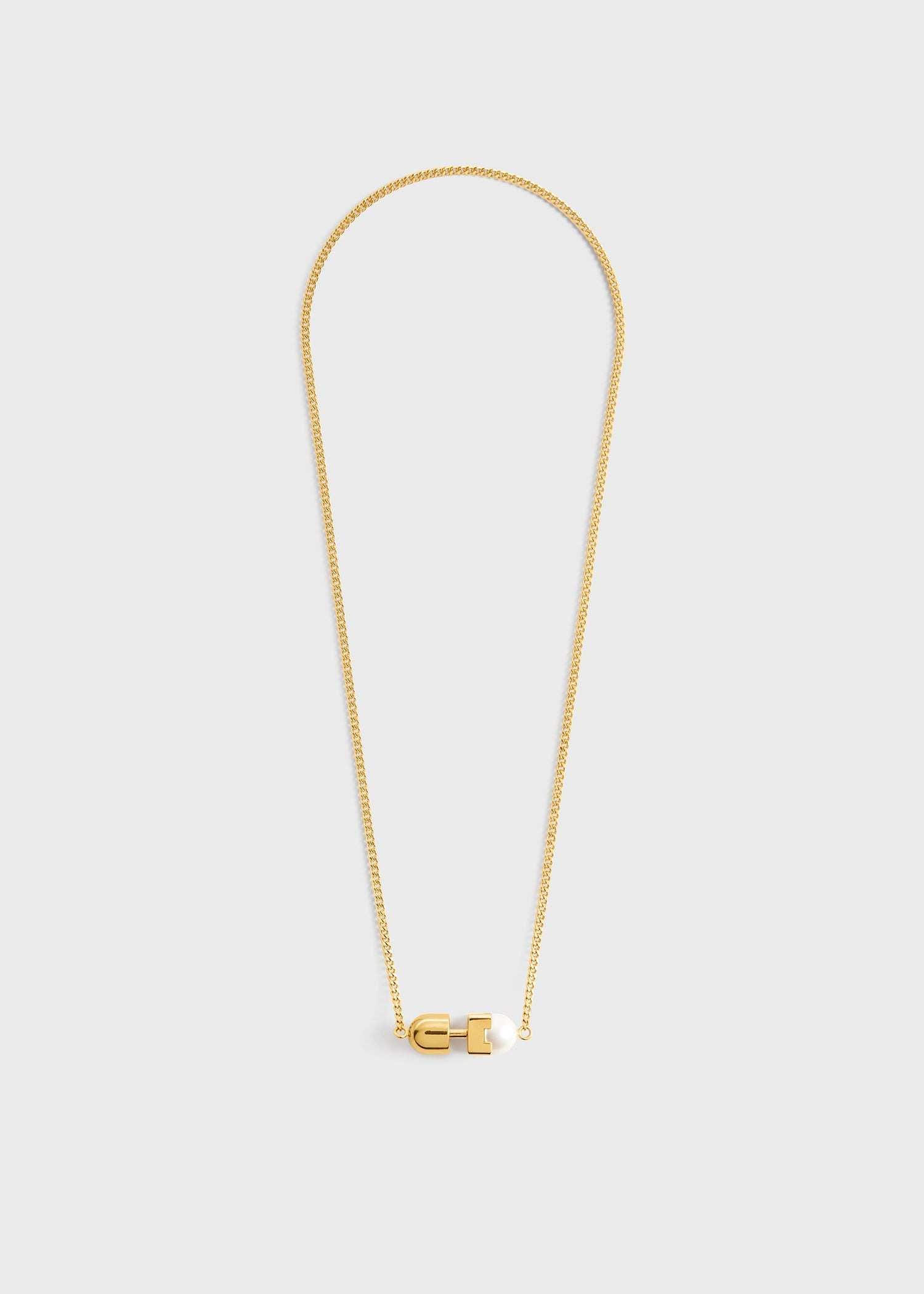Faux pearl necklace white - 7