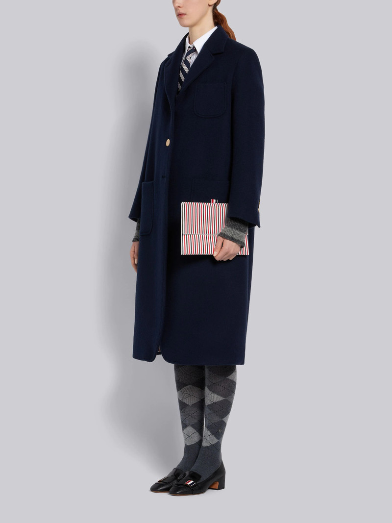 Tricolor Striped Lambskin Flap Folio 4