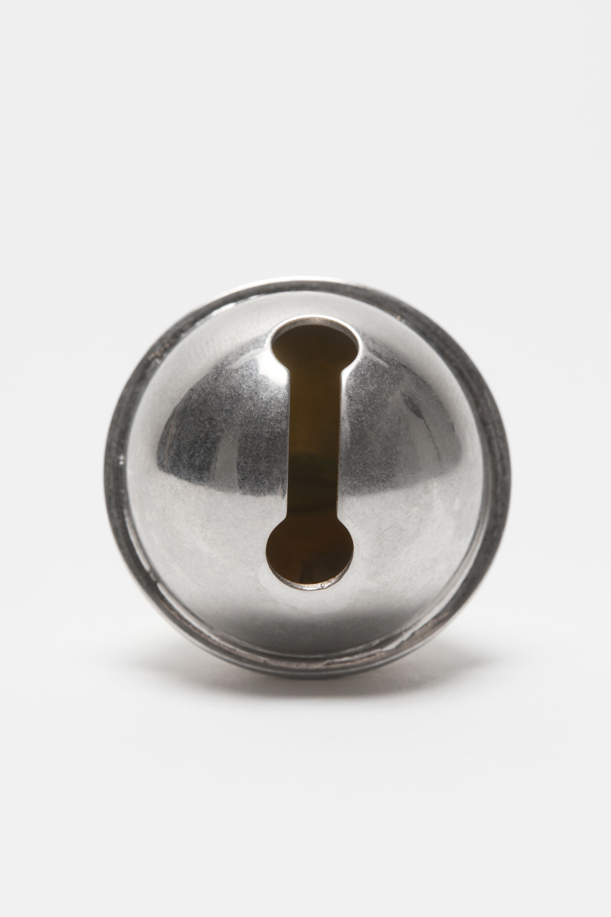 Bell-shaped metal earrings - Semi matt silver - 4