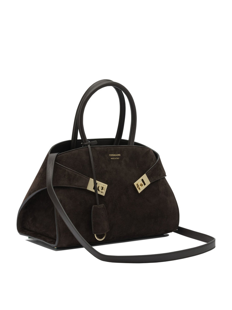 FERRAGAMO Hug Handbags Brown outlook