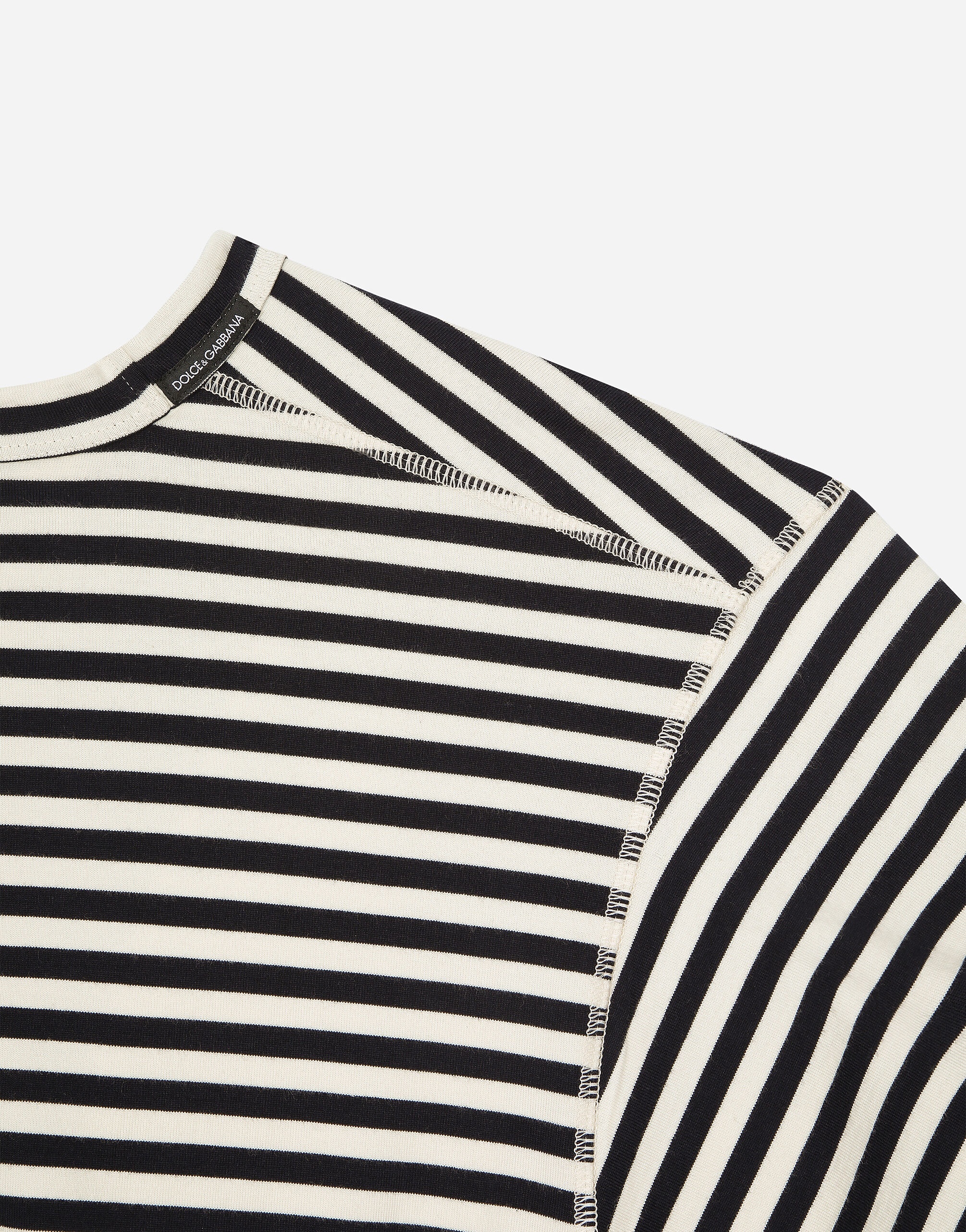 Long-sleeved striped T-shirt with logo - 4