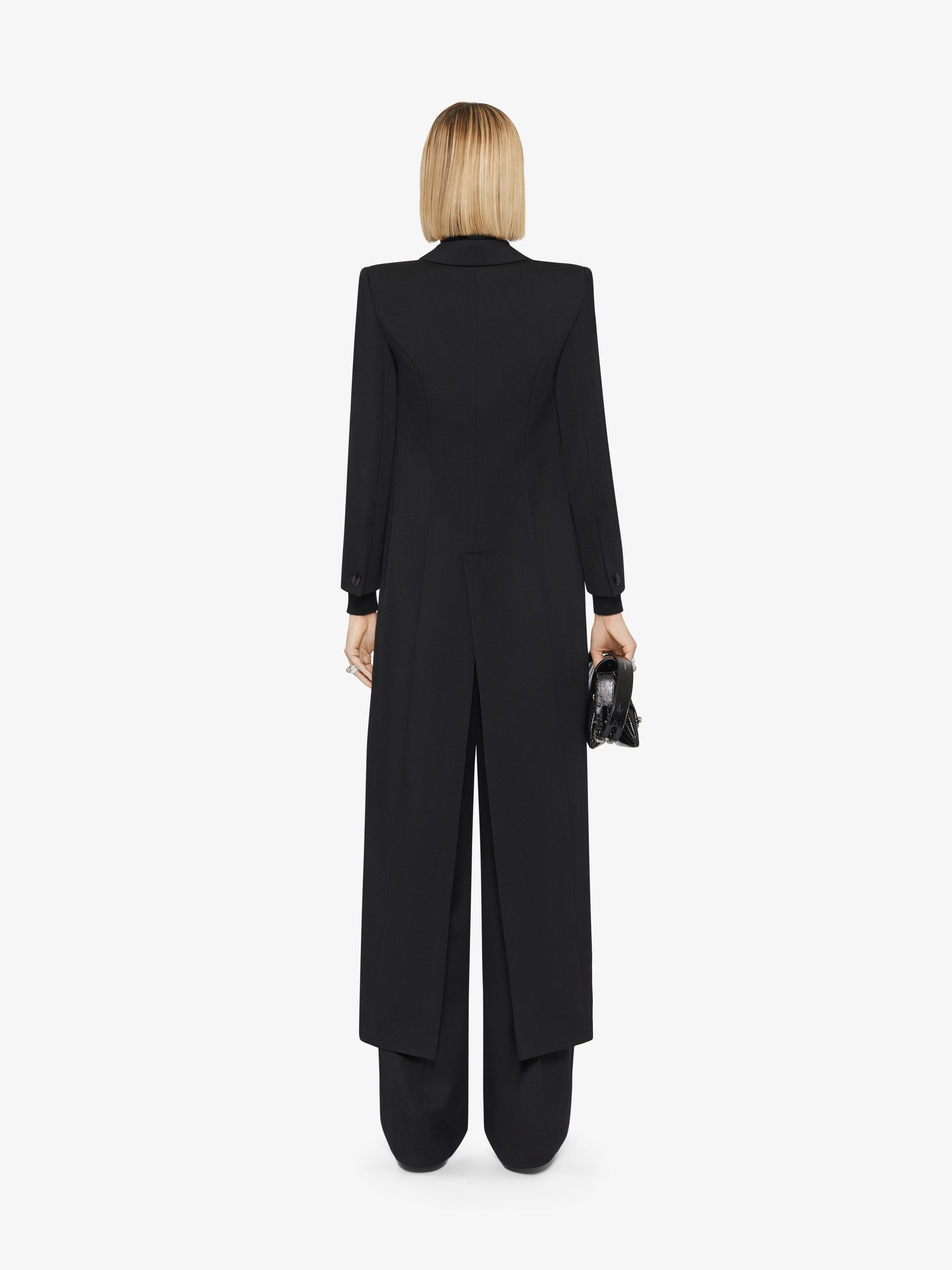 SLIM FIT TAILCOAT JACKET IN WOOL - 4