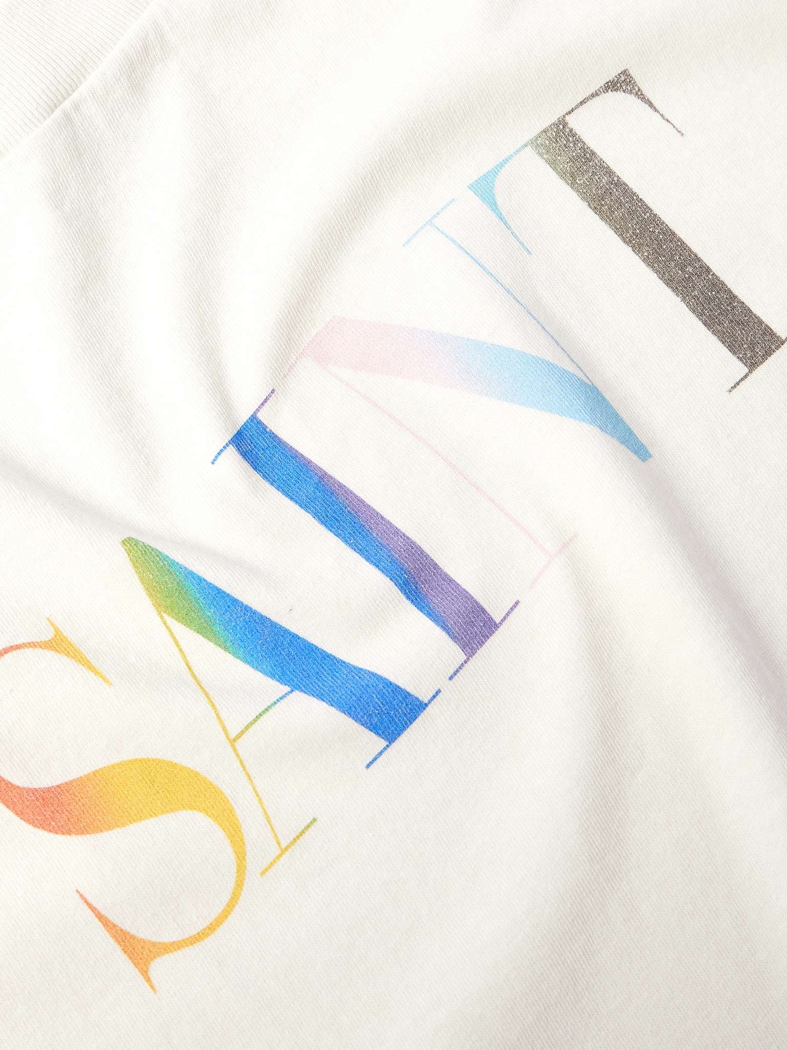 Rainbow Logo-Print Cotton-Jersey T-Shirt - 5