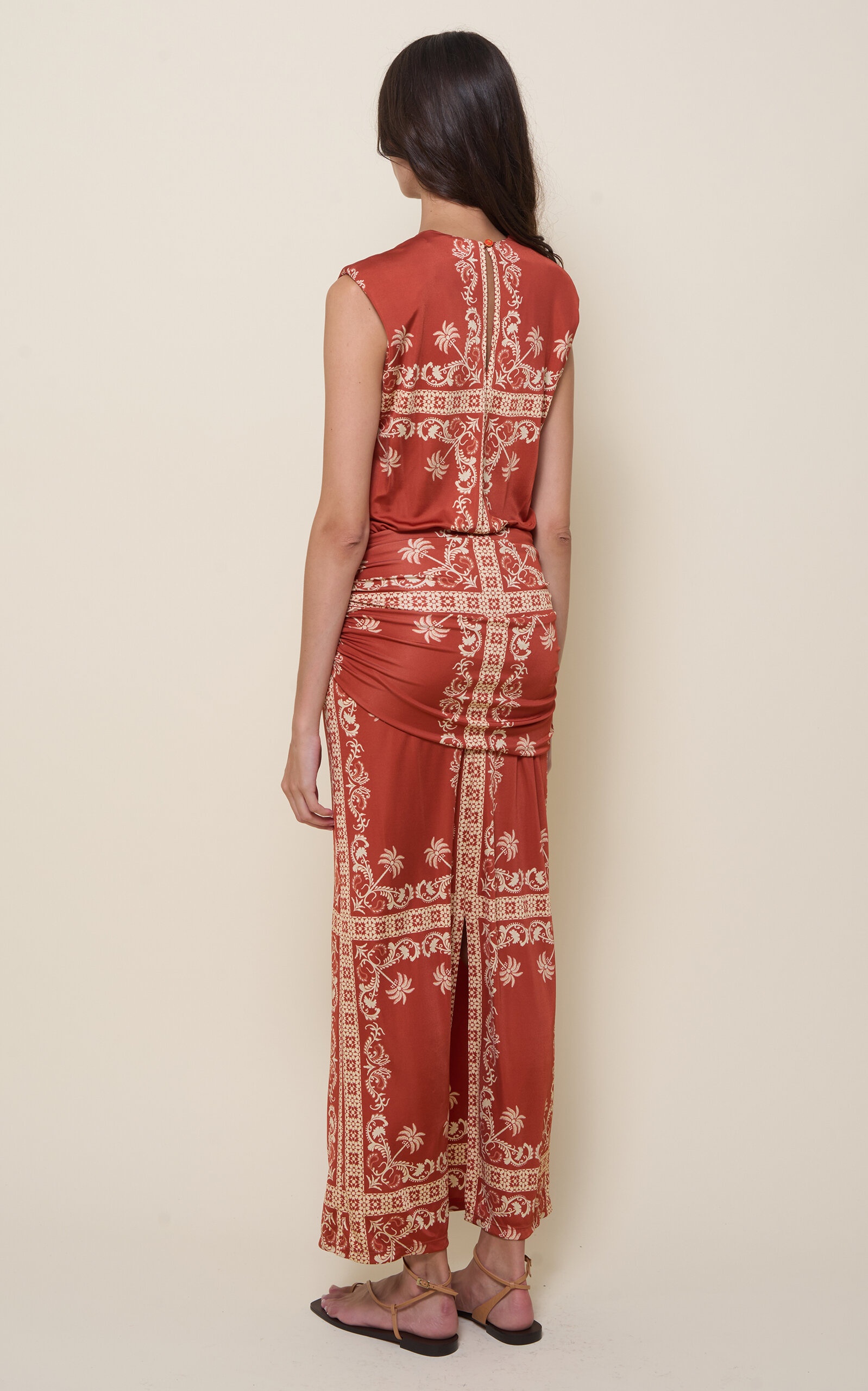 Existencia Simbólica Ruched Jersey Maxi Dress multi - 4