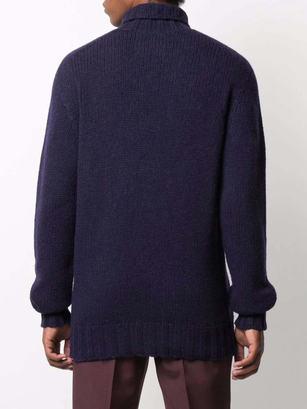 mock-neck wool jumper - 4