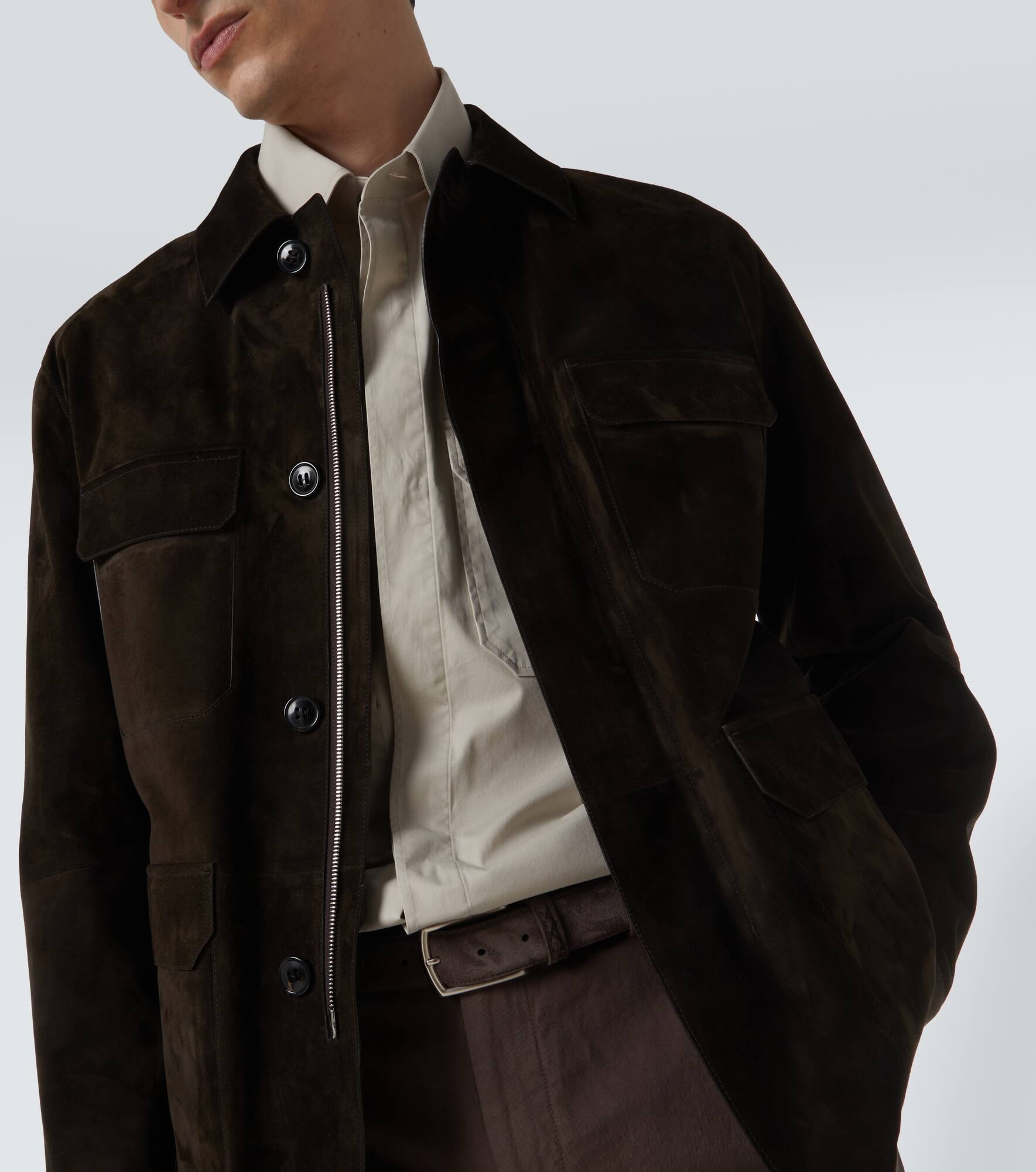 Leather field jacket - 5