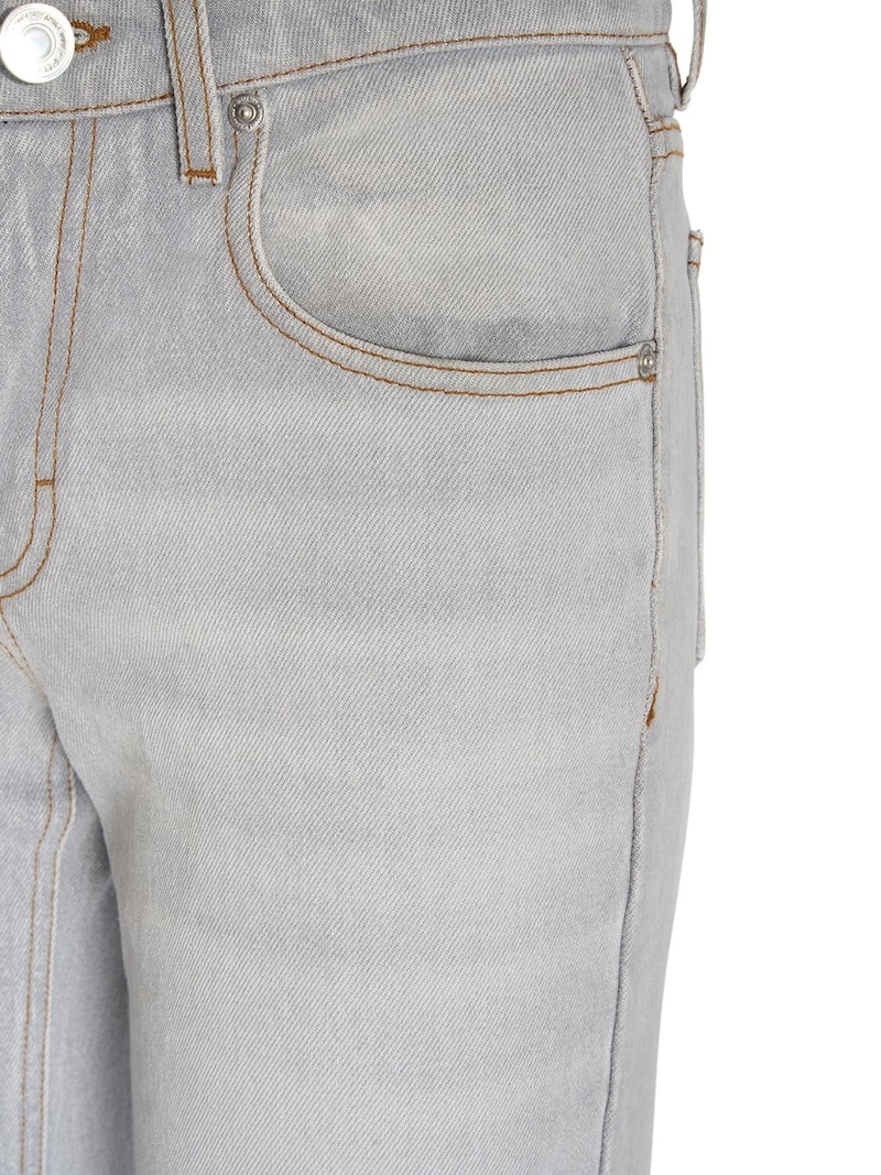 Flared high rise cotton jeans - 2