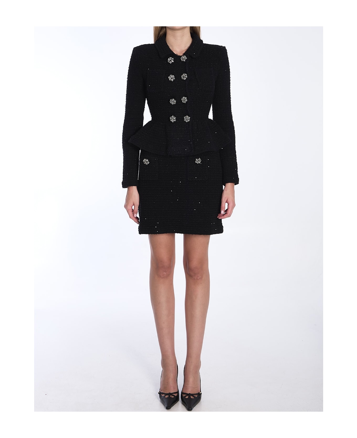 Textured Knit Miniskirt - 5