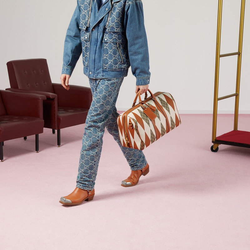 GG rhombus print duffle bag 4