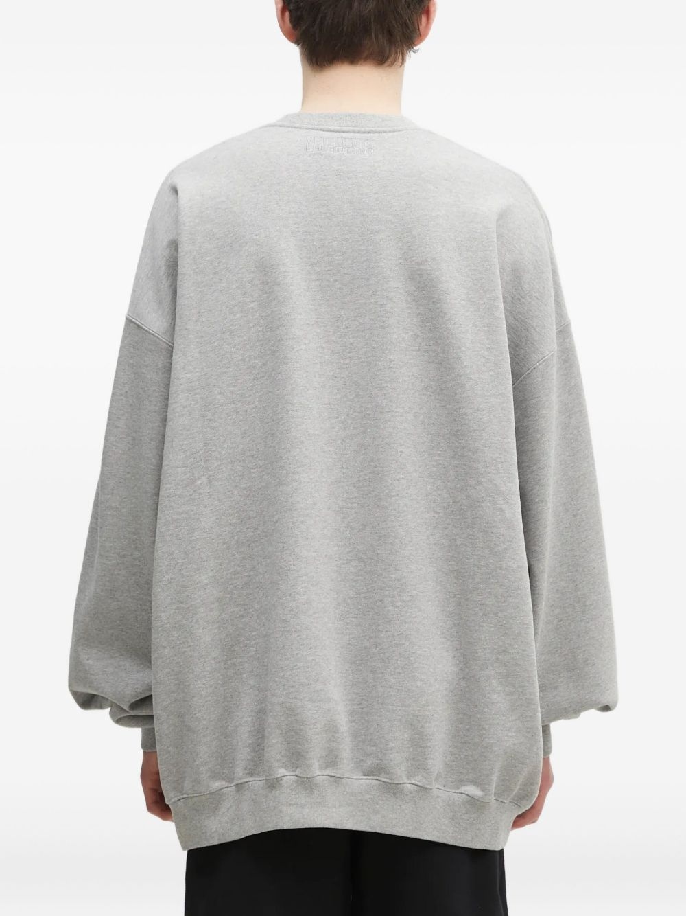 embroidered-logo sweatshirt - 3