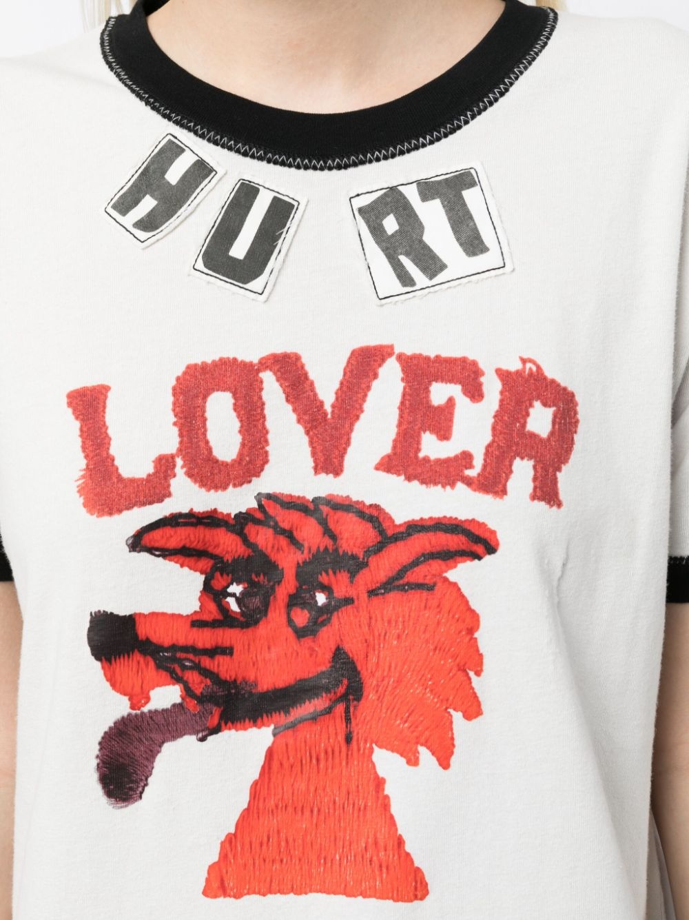 Hurt Lover graphic-print T-shirt - 5