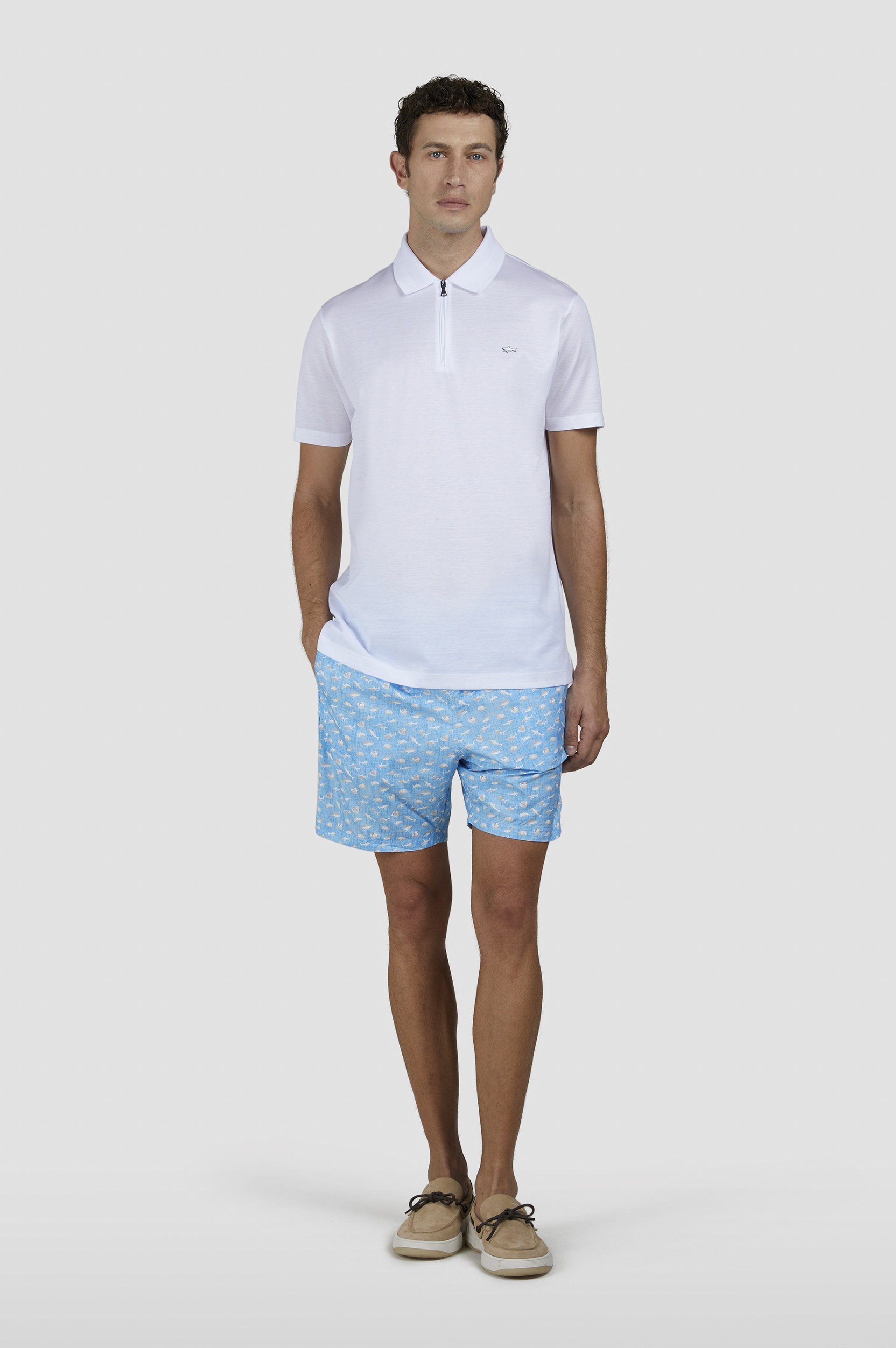 SWIM SHORTS WITH SHARK PRINT - 2
