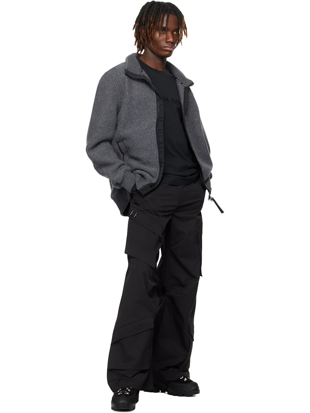 Gray 'Black Label' Lawson Fleece Jacket - 5