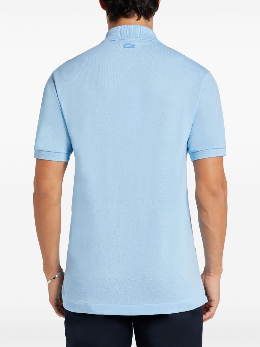 logo-patch polo shirt - 4