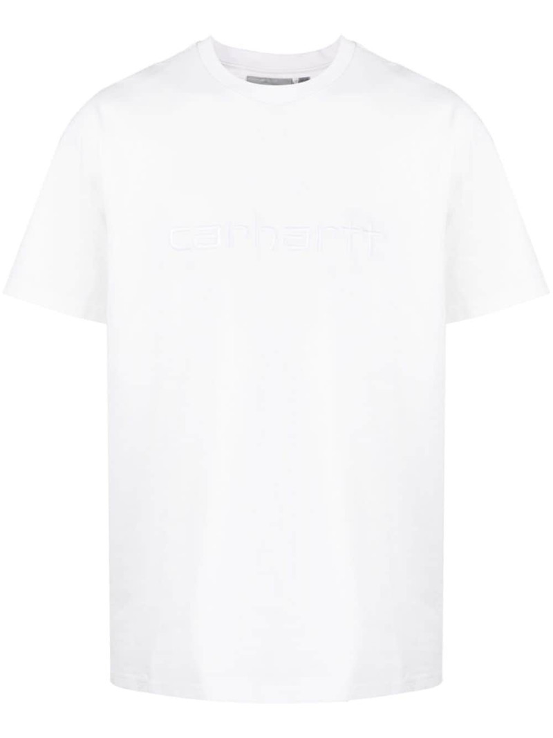 embroidered-logo cotton T-shirt 1