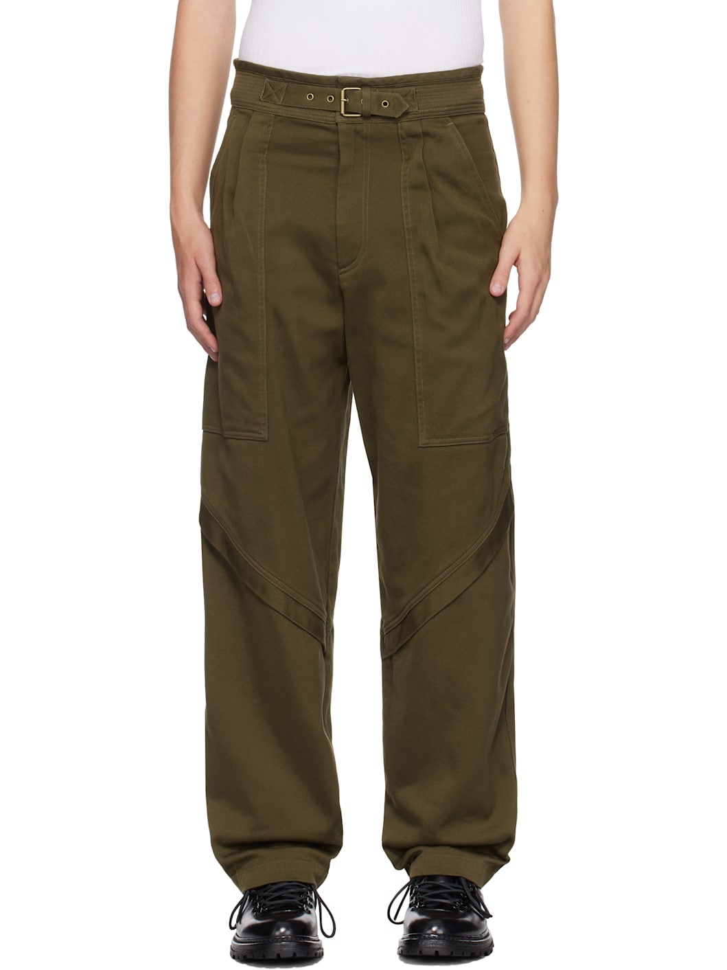 Isabel Marant Khaki Tigui Trousers | REVERSIBLE