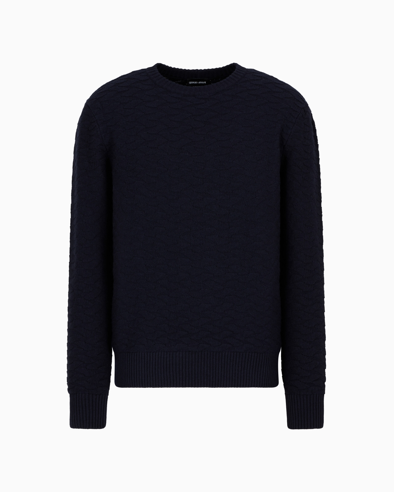 Jacquard virgin-wool blend crew-neck jumper - 1