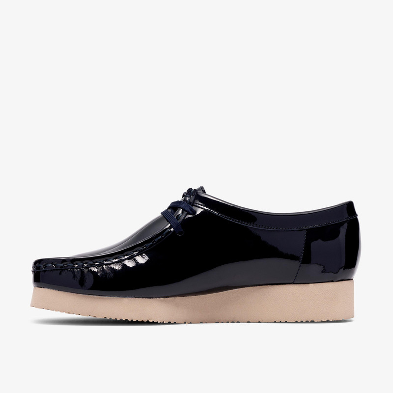 Clarks Originals Wallabee 2604 Navy Patent outlook