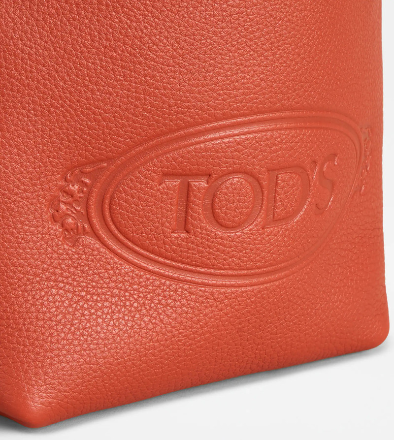 SHOPPING TOTE IN LEATHER MINI - GREY 4