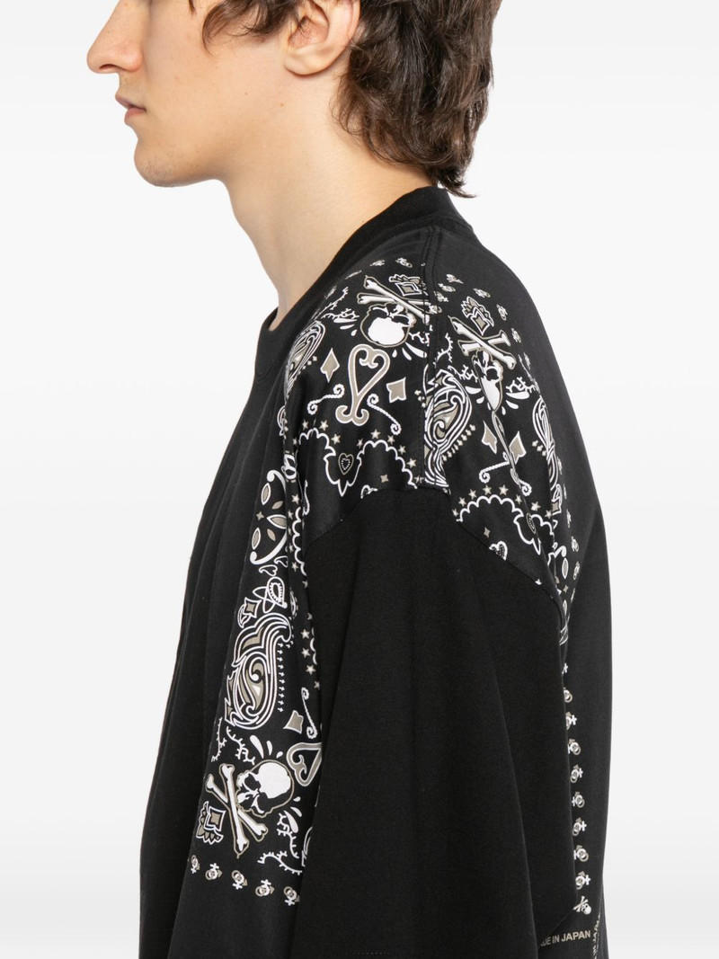 bandana panelled T-shirt 5