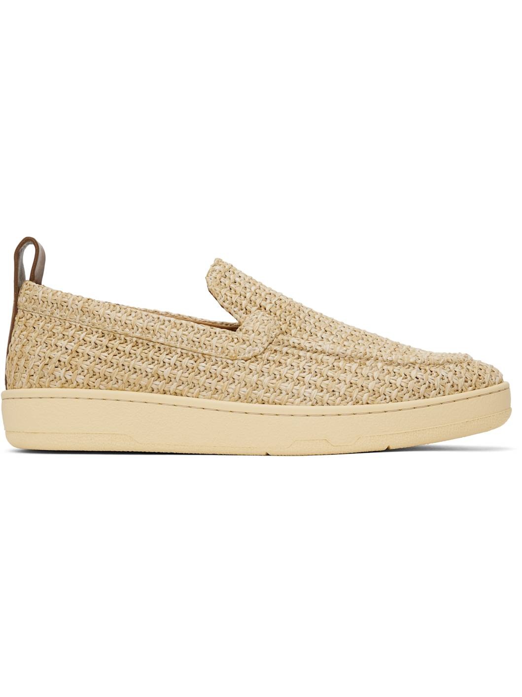 Beige Cruiser Raffia Sneakers - 1